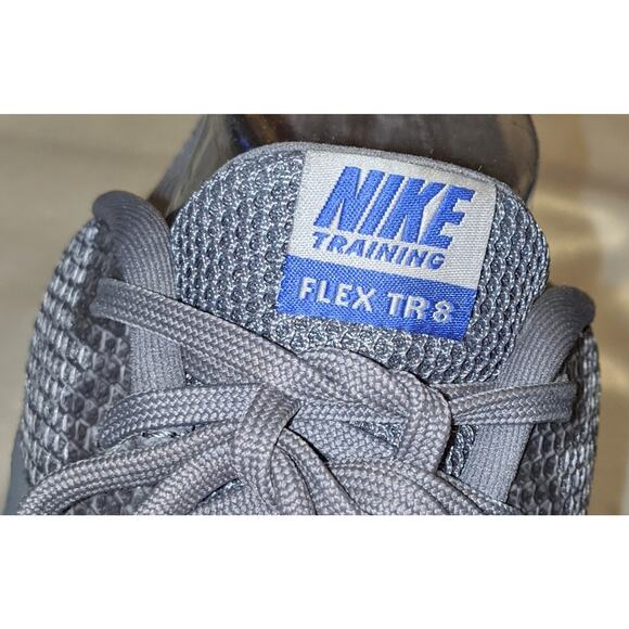 Nike Women's Training Flex TR8 Gray Running Shoes Sneakers 924339-005 Size 10 - Picture 9 of 10